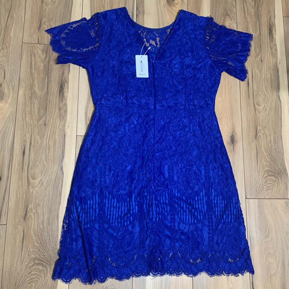 Blue lace dress - perfect for a wedding guest or special occasion